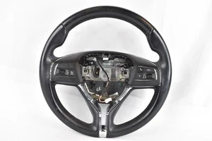 🚀 2014-2019 MASERATI GHIBLI STEERING WHEEL LEATHER BLACK W/ CONTROL SWITCH OEM - Picture 1 of 24