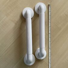 Pair Of 30cm moulded fluted durable PVC safety/grab rail/mobility aid