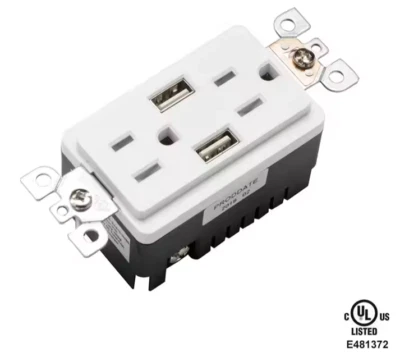 Power Outlet, 2 Type B wall plug, 2 USB - Image 1 of 3