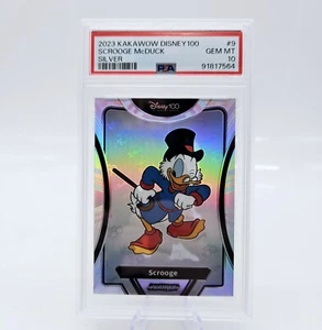 2023 Kakawow Phantom Disney Scrooge McDuck #9 Silver Holo PSA 10 - Picture 1 of 2