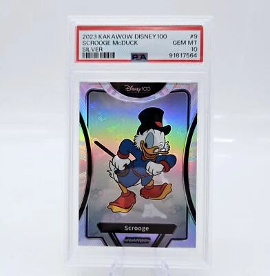 2023 Kakawow Phantom Disney Scrooge McDuck #9 Silver Holo PSA 10 - Image 1 of 2