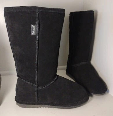 Bjorndal ZOE 122411 Womens Black Leather Suede Tall Lined Winter Boots size 7M - Image 1 of 4