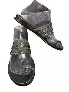 VINCE CAMUTO ERIANTHA WOMENS SLIDE SANDALS RING TOE SILVER SIZE 8 - Picture 1 of 6