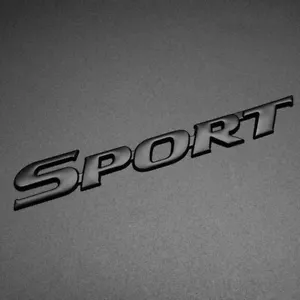 Black Metal Sport Badge Emblem Sticker for Car Fender Trunk Tailgate Decals New - Picture 1 of 5