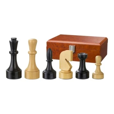 Chess Pieces - Romulus - Wood - Modern Style - King Height 95 Mm - Image 1 of 2