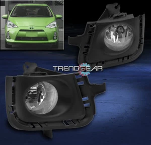 2012 2013 2014 TOYOTA PRIUS C CHROME BUMPER DRIVING FOG LIGHT LAMP W/BULB+SWITCH - Picture 1 of 4