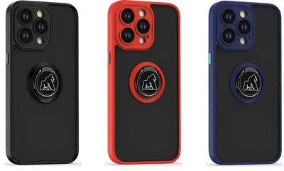 Funda protectora con soporte de anillo a prueba de golpes para iPhone 15 Pro Max, 14, 13, 12, X Foto 1 de 4