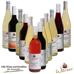 WEINGUT WÖRNER 12 Fl. Wein süß/lieblich - Beerenauslese Auslese Spätlese - Pfalz - Bild 1 von 10