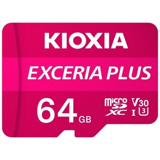 Kioxia Exceria Plus Micro SDXC 64 GB UHS-I U3 V30 A1 Classe 10 con adattatore - Immagine 1 di 1