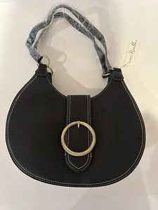 Bolso grande de cuero negro Simply Noelle - Imagen 1 de 4