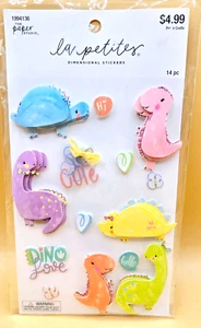 Paper Studio 2019 La Petites 3D Dimensional Sticker LITTLE DINOSAURS, NEU - Bild 1 von 7