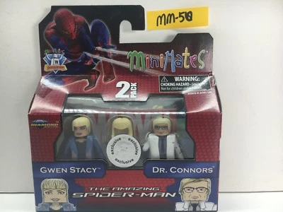 Minifiguras Minimates GWEN STACY & DR. CONNORS Spiderman VERDADERA EXCLUSIVA 2012 NUEVAS Foto 1 de 4