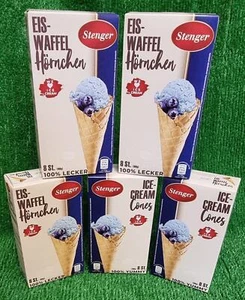 (33€/kg) 5x8 Stenger Eiswaffel Hörnchen Eiswaffeln Eistüte für Eis Versand0€ - Bild 1 von 8
