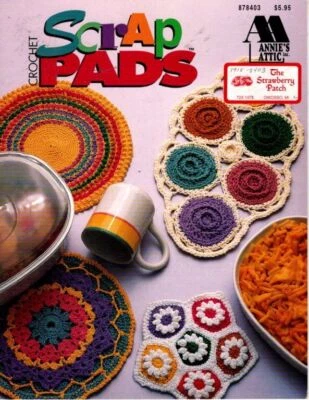 VINTAGE 1995 ANNIE'S ATTIC CROCHET SCRAP PADS 8 DESIGNS - Image 1 of 2