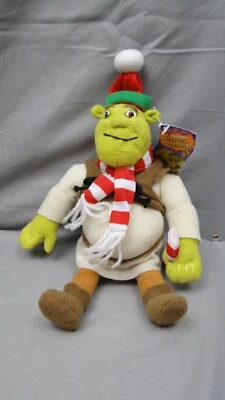 Peluche de Navidad Nanco Shrek the Third Holiday 2007 nuevo con etiquetas difícil de encontrar Foto 1 de 4