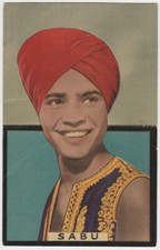 Sabu 1938 Boys Cinema Film Stars die cut Trading Card - popup standee