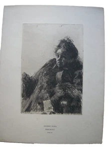 Anders Zorn (1860-1920) Portrait Madame Simon II Orig. Radierung 1895 - Bild 1 von 5