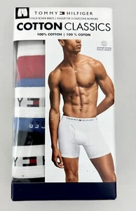 Tommy Hilfiger Boxershorts 3er-Pack Größe Medium Baumwolle Klassiker Anden blau & rot - Bild 1 von 6