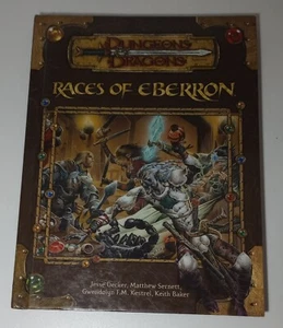 Dungeons & Dragons Races of Eberron Hardback 1st Print 2005 Nice Condition - Imagen 1 de 7