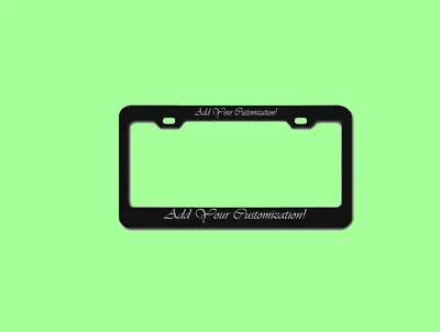 LASER ENGRAVED Adjustable License Plate Bracket - Find the Perfect Fit - Image 1 of 4