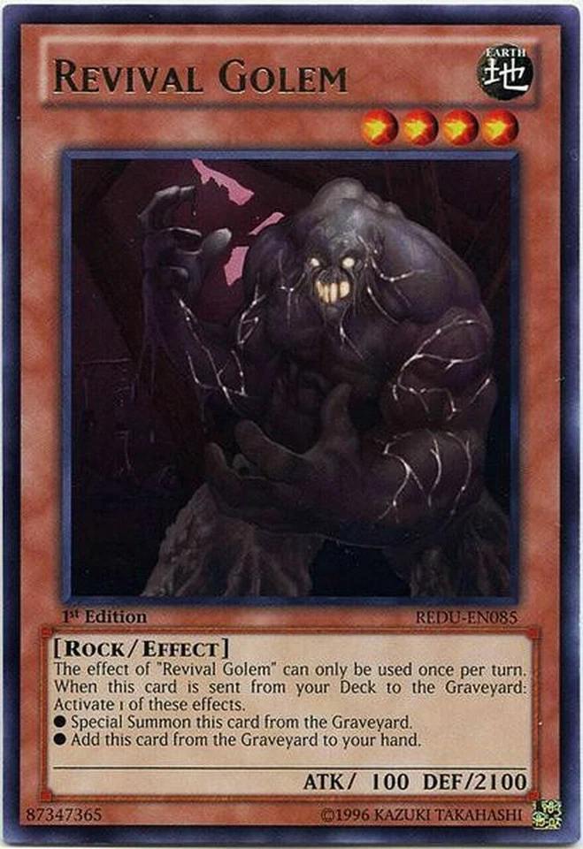 ( REVIVAL GOLEM ) - Rare - REDU-EN085 - 1st NM - Yu-Gi-Oh Return of the Duelist - Image 1 of 1