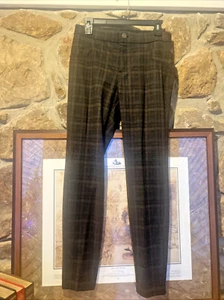 Neu ohne Etikett Simply Vera Wang schmale karierte Damenhose M Medium 6 8 - Bild 1 von 11