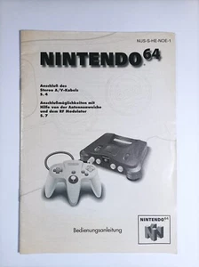 N64 Nintendo 64 Bedienungsanleitung Anleitung NUS-S-HE-NOE-1 Deutsch #316 - Bild 1 von 2