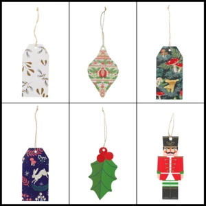 Geschenkanhänger Weihnachten (verschiedene Designs) | Festliche Geschenkverpackungsetiketten - Bild 1 von 13