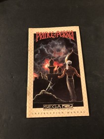 prince of persia sega cd Manual Only