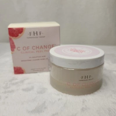 Farmhouse Fresh Skincare NEW C Of Change Vitamin C Clinical Peel Pads in Box - Image 1 of 4