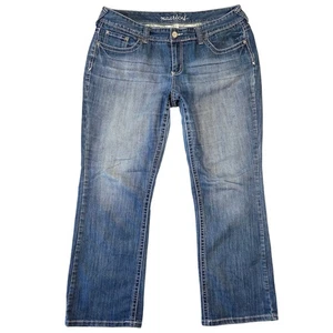 Maurices Jeans Damen Größe 18 Reg verzierte Taschen Denim helle Waschung Western - Bild 1 von 7