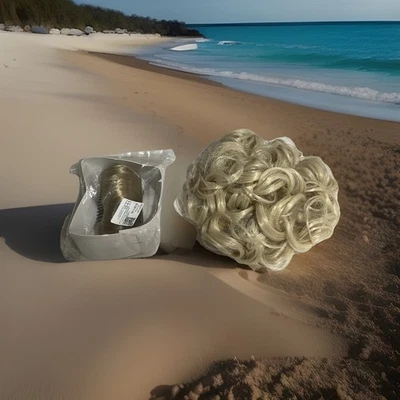 2 Wiglets Bangs ou Bouffant Pente & Rabo de Cavalo Pouffy Top Encaracolado Clip-In Hairpieces - Imagem 1 de 4