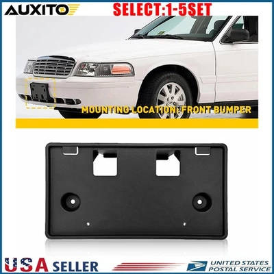 Herrajes de montaje de soporte de licencia frontal OEM para Ford Crown Victoria 1998-11 1-5X Foto 1 de 4