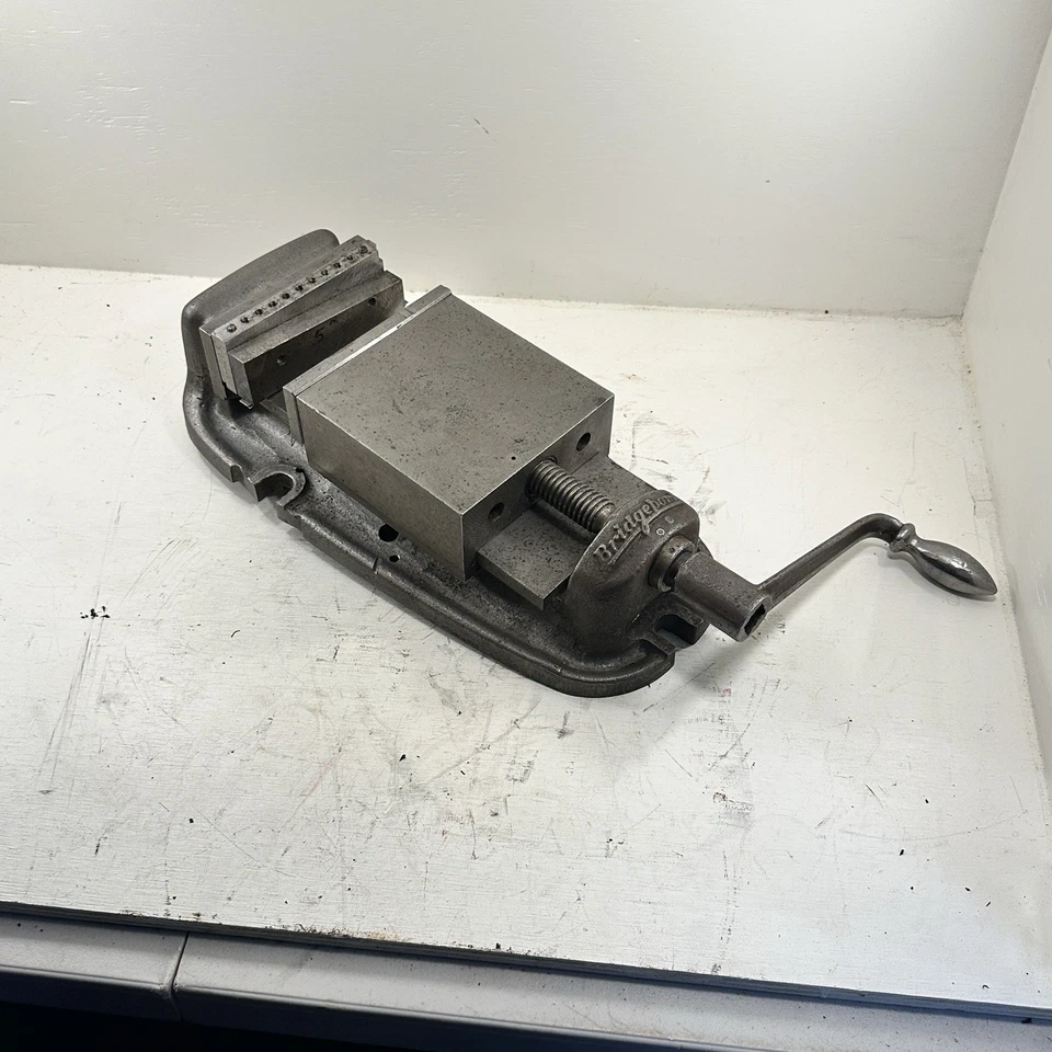 Vintage 6”  Bridgeport Milling and Machining Vise With Handle - Image 1 of 4