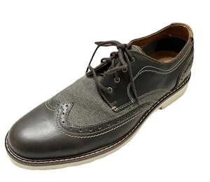 Lucky Brand Zapatos Para Hombre Talla 11 M Cuero Marrón Punta de Ala Derby Oxford Vestido de Carrera - Imagen 1 de 13