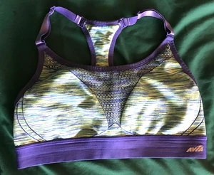 Avia - Women's Active Seamless Cami Sports Bra ~Size L ~(RA271167)  Blue/Green_ - Picture 1 of 2