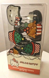 2024 Hello Kitty 12 Stck. Weihnachten Duschvorhang Haken Neu in Verpackung Leckereien Sanrio - Bild 1 von 3