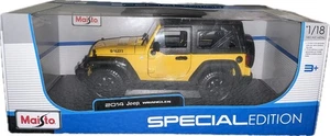 Jeep Wrangler Willys Maisto 2014 edición especial diecast en caja modelo 1:18 amarillo - Imagen 1 de 3