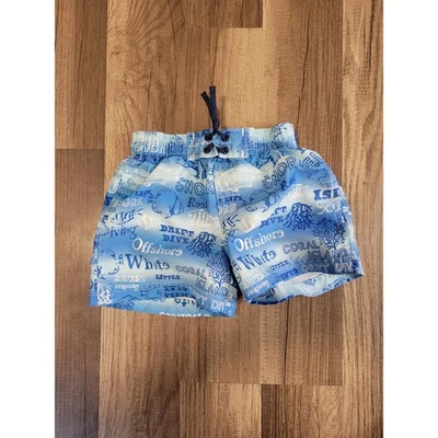 Koala Kids Baby Boy Blue Nautical Swim Trunk Swimsuit Size 6-9 Months - Image 1 of 2