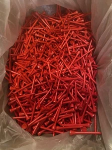 Red Premium Hard Wood Golf Tees - 5000 Count - Picture 1 of 2