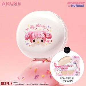Amuse x My Melody & Kuromi Keramik Skin Perfector Kissen + Nachfüller + Aufkleber - Bild 1 von 11