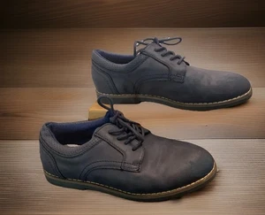 NORDSTROM’S Youth 1901 Oxford Suede Shoes Navy Blue Size 3 M Lace Up - Picture 1 of 14