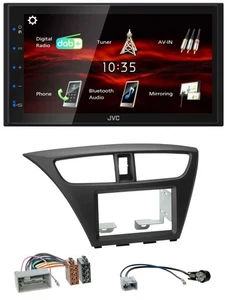 JVC USB Bluetooth MP3 DAB 2DIN Autoradio für Honda Civic Hatchback ab 12 - Bild 1 von 8