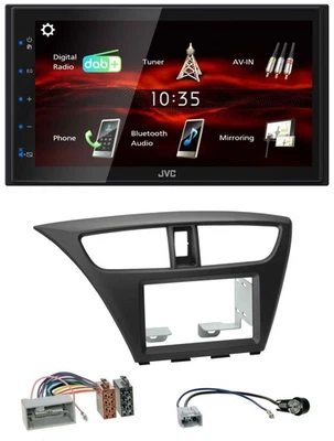 JVC USB Bluetooth MP3 DAB 2DIN Autoradio für Honda Civic Hatchback ab 12 - Bild 1 von 4