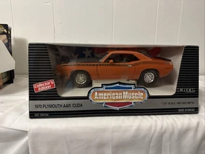 ERTL American Muscle 1970 Orange Plymouth AAR Cuda Diecast Car 1:18 Scale - Picture 1 of 9