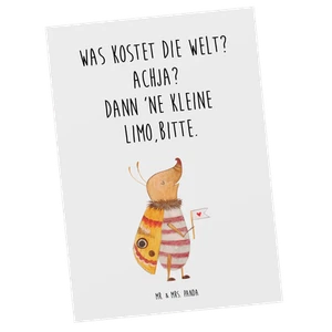Postkarte Nachtfalter Fähnchen - Geschenk Grußkarte Spruch witzig Ansichtskarten - Bild 1 von 20