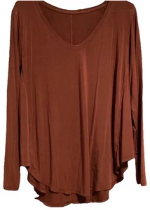 🍁Ω Lululemon Up For Down Time LS Top fließend dunkelterrakotta Damen 10 kostenloser Versand - Bild 1 von 5