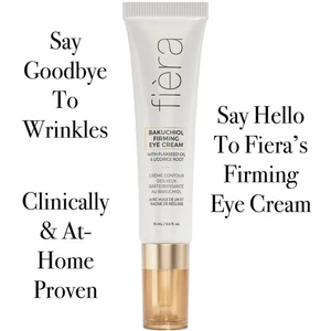 Eye Cream Anti-Ageing Moisturiser Bakuchiol Firming Soothing Wrinkles Fiera 15ml - Picture 1 of 19