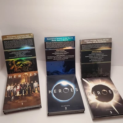HEROES TV Show DVD Seasons 1 2 3 Lot Sci-Fi Series - Image 1 of 2