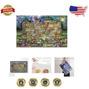 Snug Interlocking 4000-Piece Puzzle: The Night House Maze - Space-Saving Design - Picture 1 of 9